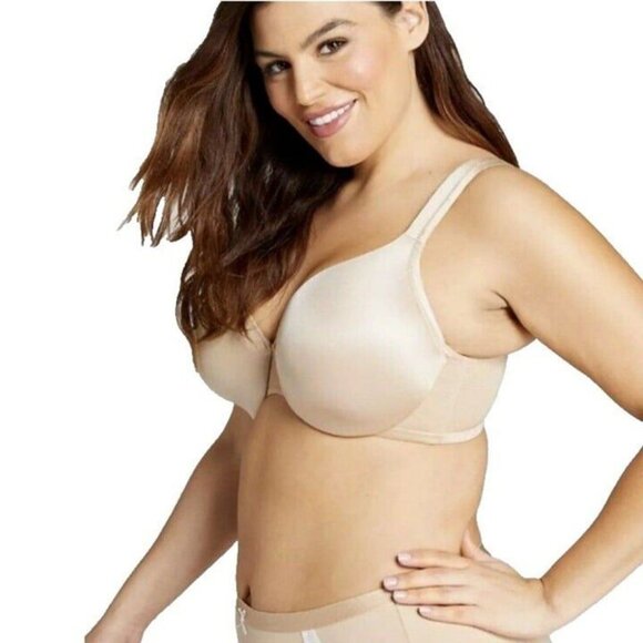 Lane Bryant Cacique Womens Bra Smooth Satin Full Coverage U/W Cafe Mocha 42F - Picture 9 of 10